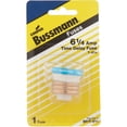 thumbnail image 1 of 1PACK Bussmann 6-1/4A BP/T Time-Delay Plug Fuse, 1 of 1