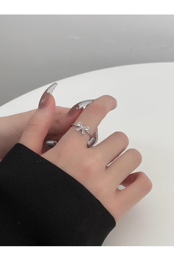 1 Pc Butterfly Ring Cubic Zirconia Butterfly Ring Promise Rings Trendy Elegant Unique Rings Engagement Ring Jewelry Gifts for Women Birthday Wedding Prom Valentine's Day Elegant Gifts