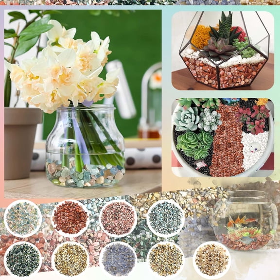 1 Pc Cactus Gravel Pebbles 100g River Rocks Stone Creek Decorative Garden Stones for Plant Landscaping Polished Gravel Filler Pebbles Polished Stones River Rocks for Vases, Aquariums, E
