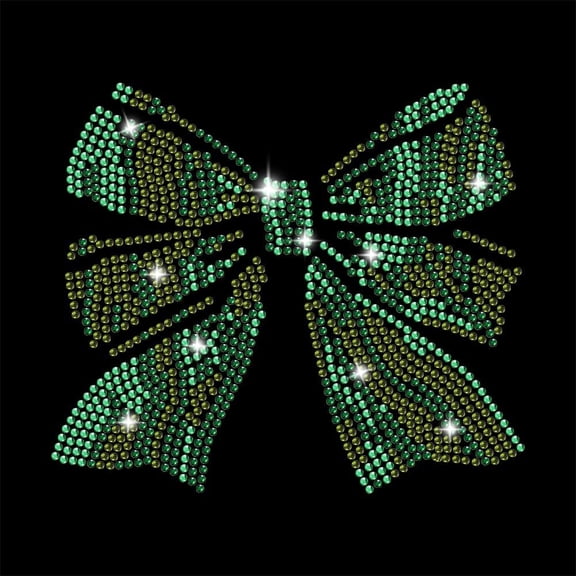 1 Pc Camo Coquette Bow Rhinestone Iron on Hotfix Transfer Decal Bling DIY Patch Clothing Repair Applique T-Shirt Vest Shoes Hat Jacket Decor Clothing DIY Accessories