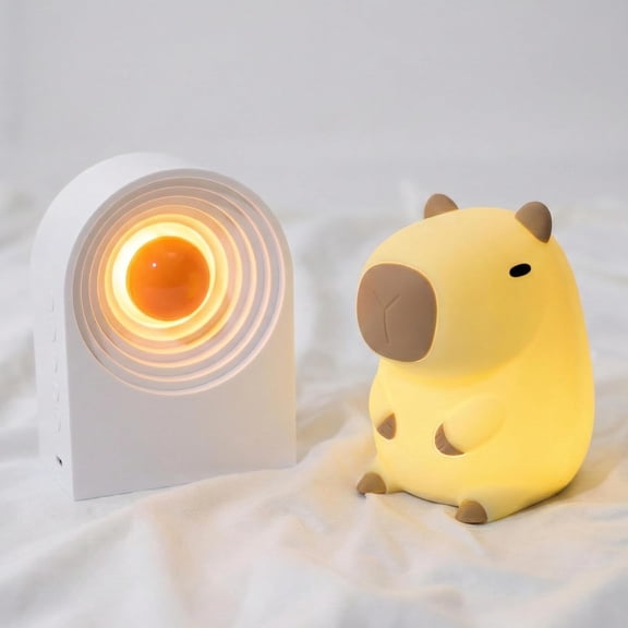 1 Pc Capybara Night Light White Noise Sound Machine Bluetooth Speaker