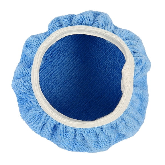 1 Pc Car Efficient Polishing Bonnet Buffing Pad, Soft Microfiber Buffing Pad, Microfiber Polishing Bonnet Pad, Car Polisher Pad Bonnet for Car Polisher, 6 Inch, Blue