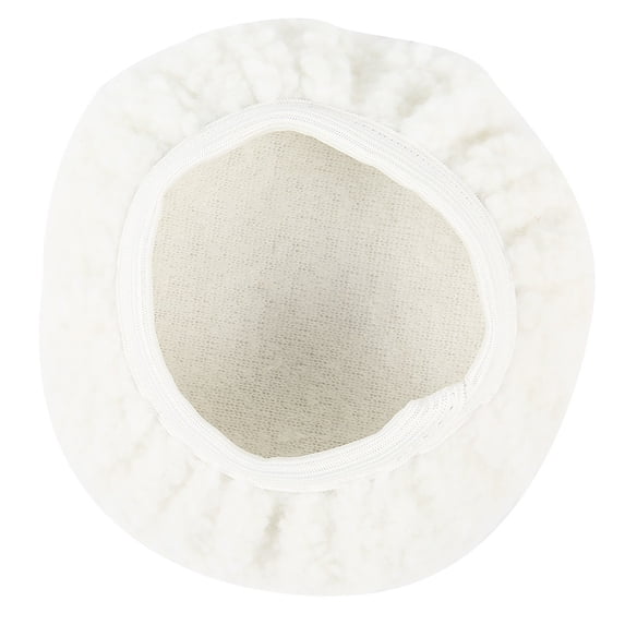 1 Pc Car Polisher Pad Car Buffer Polisher Pad Reusable Bonnet Soft Microfiber Polishing Bonnet Buffing Pad Cover Bonnet Microfiber Bonnet Polishing Buffing Pad Cover for Buffer Polisher, 6", White