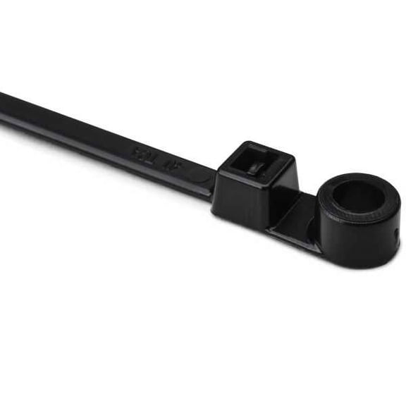1-Pc Cble Tie/Screw Mnt 15.4in l 10 Screw 4in Max Dia 50lb PA66 Blck (100EA)