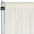 thumbnail image 1 of 1 Pc, Chiffon Curtain Drape 10Ft H x 58" W Panel - Ivory for Wedding, Graduation, Quinceanera, Birthday, and Bridal Shower, 1 of 1