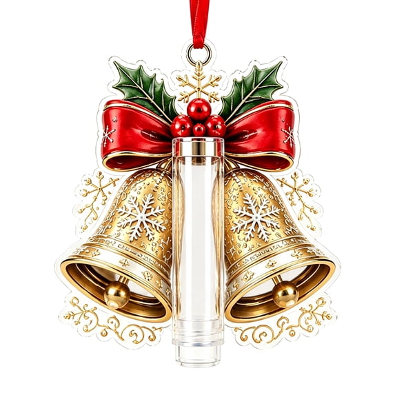 1 Pc Christmas Cash Gift Ornament, Acrylic Money Holder for Tree Decor, Christmas Holder Ornament, Festive Storage Hanging Charm, Money Holder Pendant, Decorative Gift‑Keeping Trinket