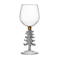 thumbnail image 1 of 1 Pc Christmas Wine Glasses with Stem, Gray Christmas Tree Wine Glasses Stem Design Glassware for Parties & Holiday Gifts, 2.75x8.46 Inch, Clear, 1 of 4