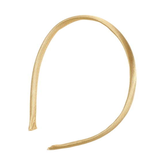 1 Pc Classic Elegant Fabric Fine Hairband for Women for Girls 5.31"x4.53" Gold Tone