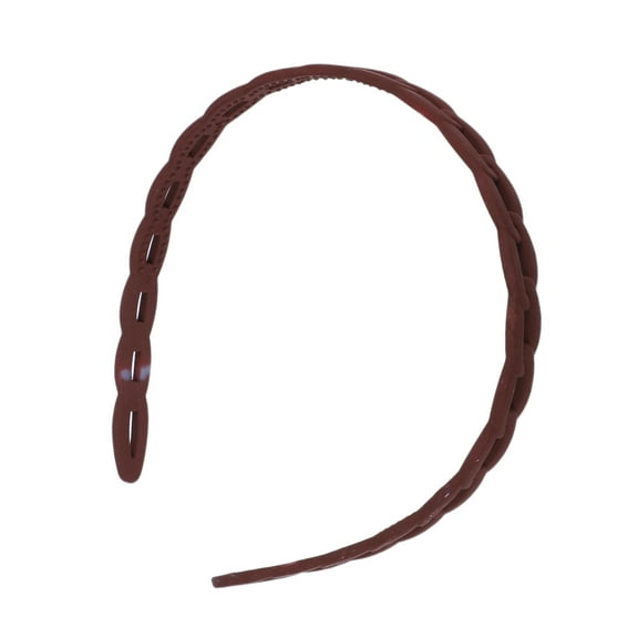 1 Pc Classic Elegant Frosted Chain Hairband for Women for Girls 5.51"x4.72" Wine Red