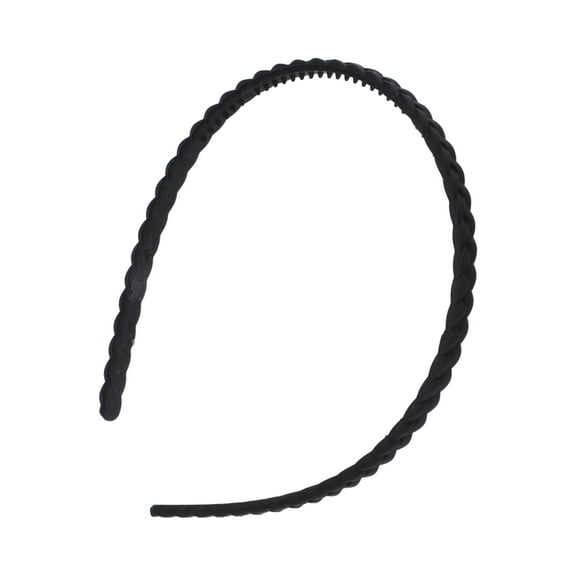 1 Pc Classic Elegant Frosted Twist Hairband for Women for Girls 5.51"x4.72" Black