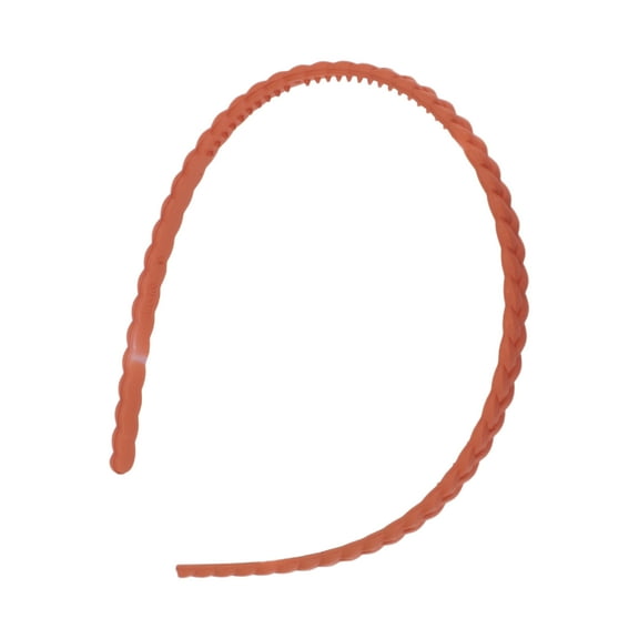 1 Pc Classic Elegant Frosted Twist Hairband for Women for Girls 5.51"x4.72" Orange