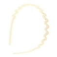thumbnail image 1 of 1 Pc Classic Elegant Frosted Wavy Hairband for Women for Girls 5.51"x4.72" Beige, 1 of 4