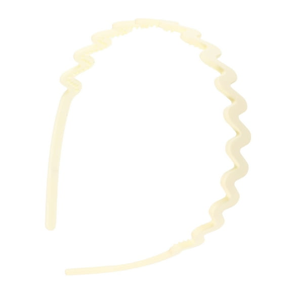 1 Pc Classic Elegant Frosted Wavy Hairband for Women for Girls 5.51"x4.72" Beige