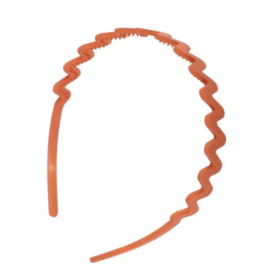 1 Pc Classic Elegant Frosted Wavy Hairband for Women for Girls 5.51"x4.72" Orange
