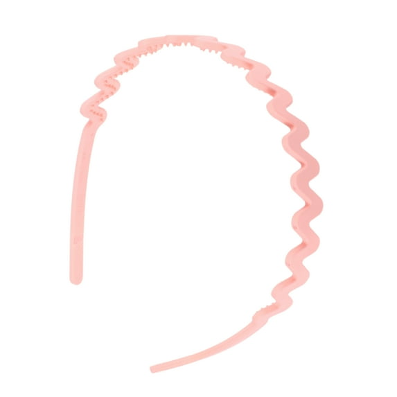 1 Pc Classic Elegant Frosted Wavy Hairband for Women for Girls 5.51"x4.72" Pink