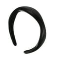 thumbnail image 1 of 1 Pc Classic Elegant Irregular PU Headband for Women for Girls 6.30"x5.51" Black, 1 of 4