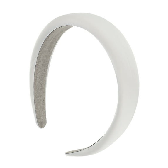 Unique Bargains 1 Pc Classic Elegant Satin Sponge Headband for Women for Girls 6.30"x5.91" White
