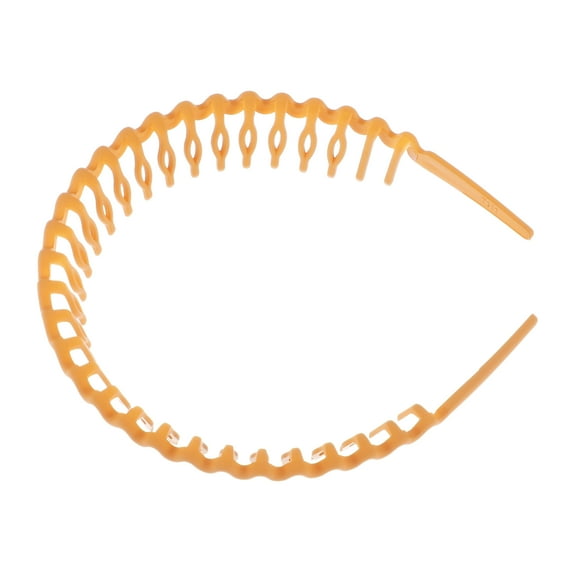 1 Pc Classic Fashion Frosted Wavy Hairband for Women for Girls 3.74" ID Yellow