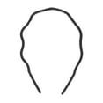 thumbnail image 1 of 1 Pc Classic Fashion Frosted Wavy Hairband for Women for Girls 5.51"x4.53" Black, 1 of 4