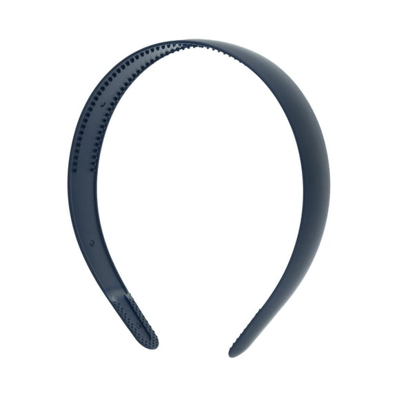 Unique Bargains  Classic Frosted Wide-Brimmed Headband for Women for Girls 4.72" ID 1 Pc Navy Blue