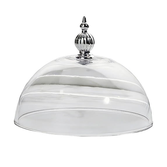 1 Pc Clear Cake Dome Cover Acrylic Round Cake Stand Cover Pastry Display Cloche for Food Cake Cover Lid for Cake Stand Cake Plate Display Serving Platter without Base, 6.3"x6.3", Small