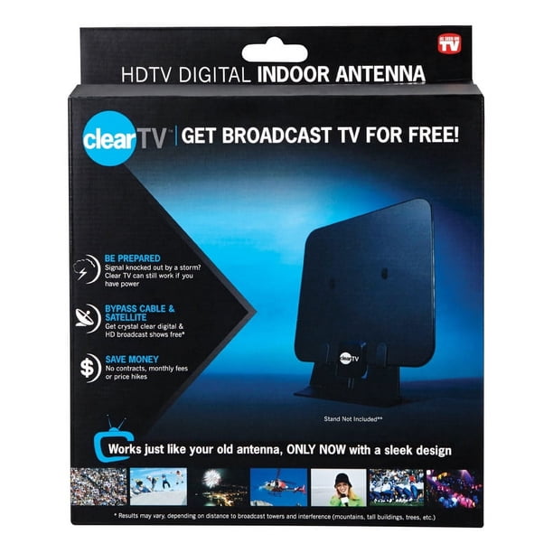 1 Pc, Cleartv Indoor Hdtv Digital Antenna 1 Pk - Walmart Business Supplies