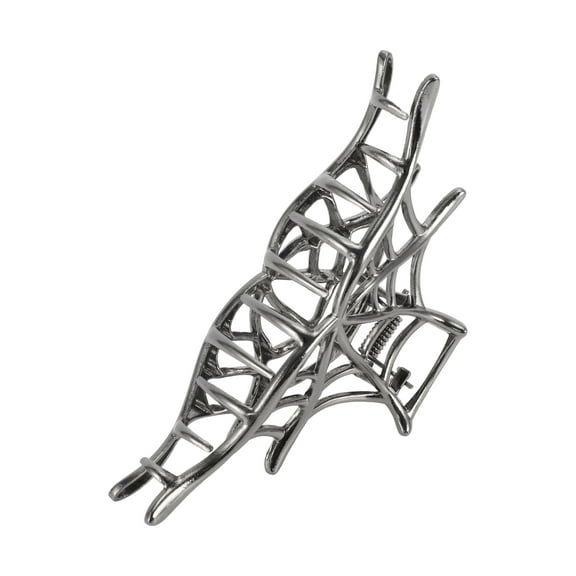1 Pc  Cobweb Style Hair Clips Hairdo Clip for Women 4.13" Length Black