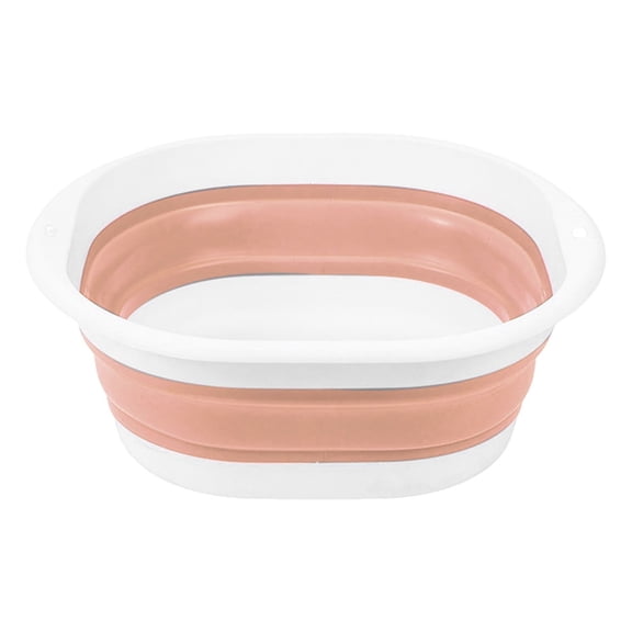 1 Pc Collapsible Dishpan Collapsible Bucket Plastic Sink Dish Basin Cutting Board Foldable Food Tub for House Cleaning, Camping, and More Space Saving, Multiuse Water Bucket for Cleaning Mop, Pink