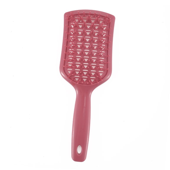 1 Pc Comfortable Hollow Comb Hair Brush for Curly Wavy Straight Hair Pink ABS