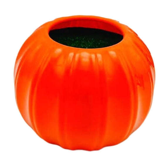1 Pc Creative Pumpkin Shape Plastic Vase for Flower, 5.11X3.94" Pumpkin Flower Vase Decorative Plant Pots, Pumpkin Planter, Halloween Flower Vase, Fall Thanksgiving Decorations for Home