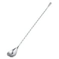 thumbnail image 1 of Stainless Steel Bar Cocktail Mixing Spoon with Spiral Handle for Stirring Drinks, 1 Pc ZX030, 1 of 6