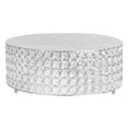 thumbnail image 1 of 1 Pc, Crystal 14" Round Cake Stand - Silver Plated For Party & Event Decor, 1 of 1