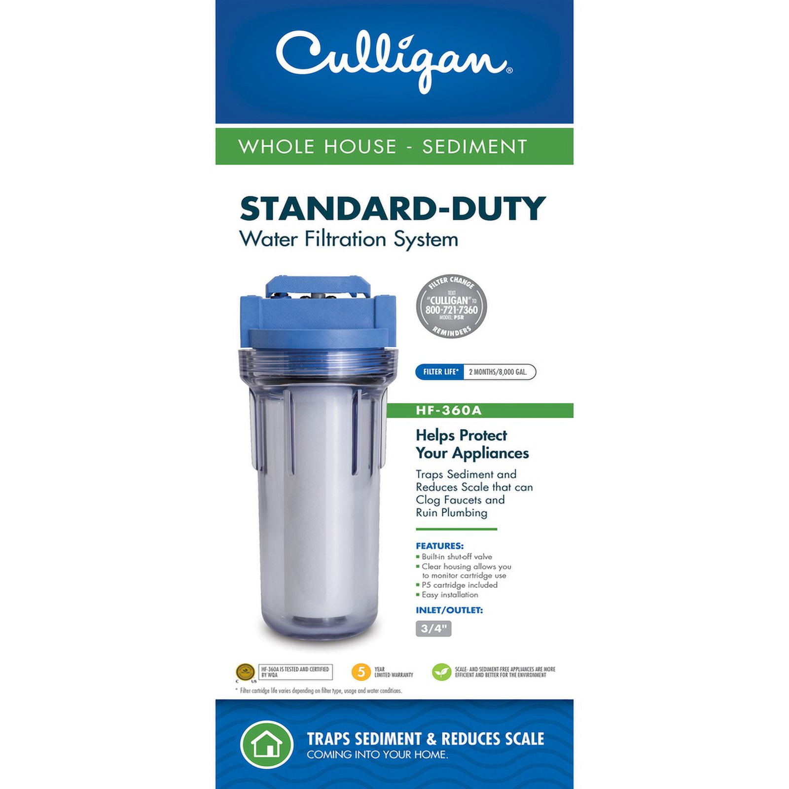 Culligan Clear Whole House Sediment Water Filter System