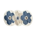 thumbnail image 1 of 1 Pc Cute Flower Bath Mat Flower Pattern Non-Slip Washable Rugs Floor Mat Bathroom Rug Non Slip Washable High Absorbent Easy to Clean for Bathroom, Living Room, 23.62x15.75 Inch, Blue, 1 of 5