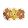 thumbnail image 1 of 1 Pc Cute Flower Bath Mat Flower Pattern Non-Slip Washable Rugs Floor Mat Bathroom Rug Non Slip Washable High Absorbent Easy to Clean for Bathroom, Living Room, 23.62x15.75 Inch, Orange, 1 of 5