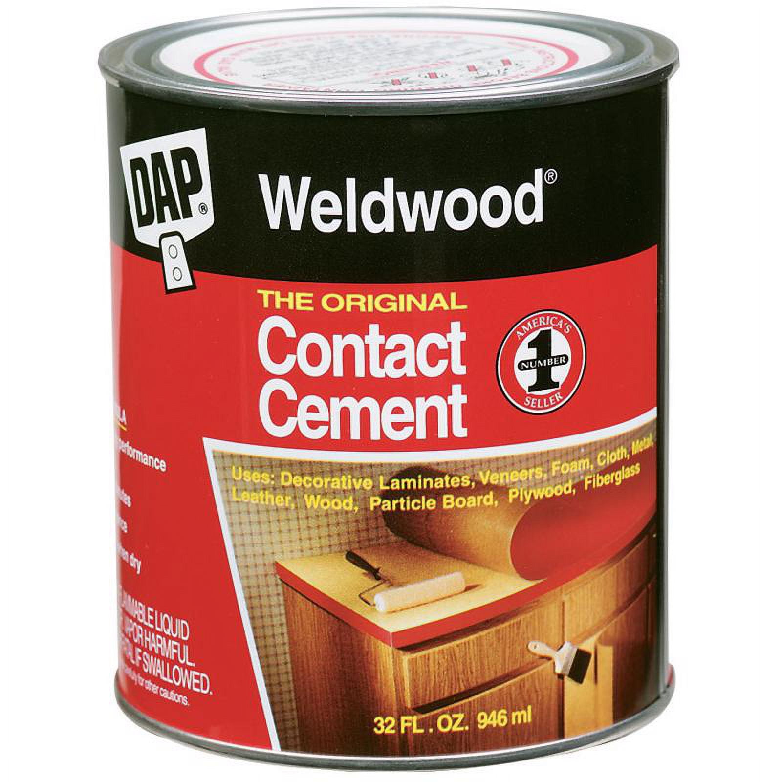 1 Pc, Dap Weldwood High Strength Rubber Contact Cement 1 Qt