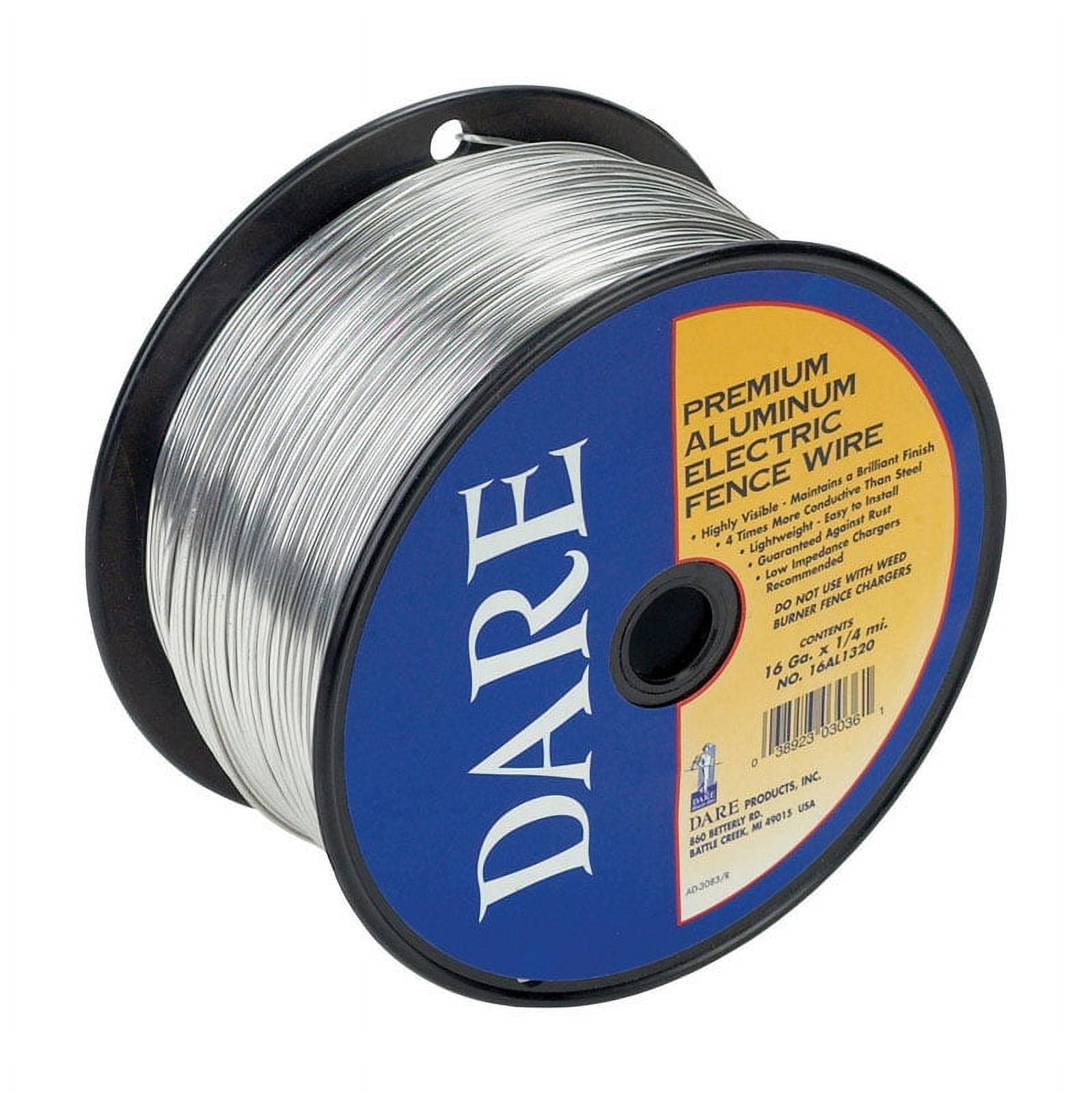 Dare Electric-Powered Electric Fence Wire 1320 ft. Silver Dare Electric-Powered Electric Fence Wire 1320 ft. Silver