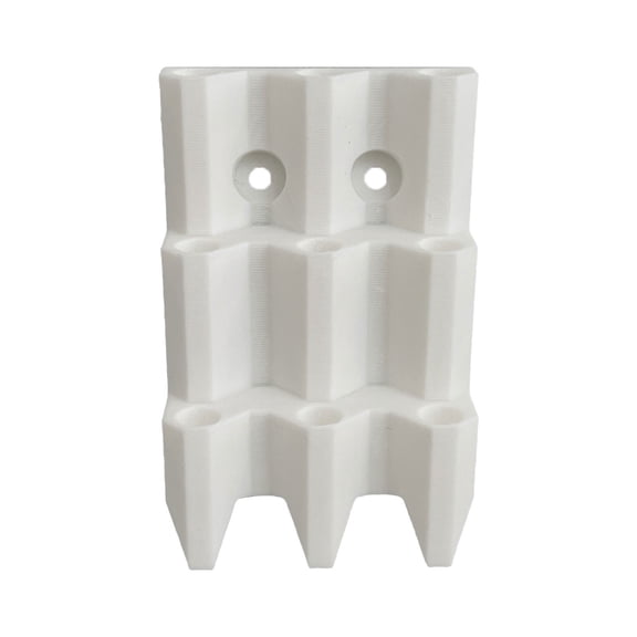 1 Pc Dart Holder Wall Mount Display Rack 3D Printed, Dart Display and Stand Bracket for 9 Darts, Decorative Wall Shelf, Storage and Organizer Accessory for Dart Players, No Darts Included,White