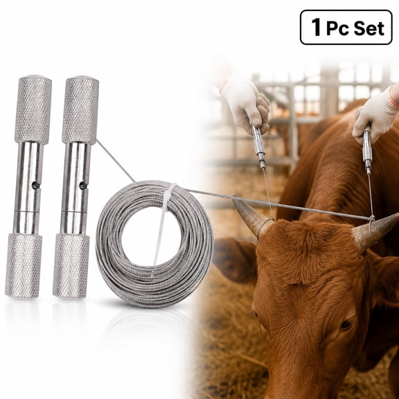 1 Pc Dehorning Wire Saw Set Cattle Horn Saw Stainless Handle