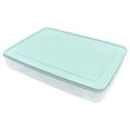 thumbnail image 1 of 1 Pc Deviled Egg Containers with Lid, Portable Storage Carrier Egg Holder, Stackable Plastic Egg Tray Carrier for Kitchen, Fridge, Keep Fresh, Easter, 11.81x9.06x2.24 Inch, Blue, 1 of 2
