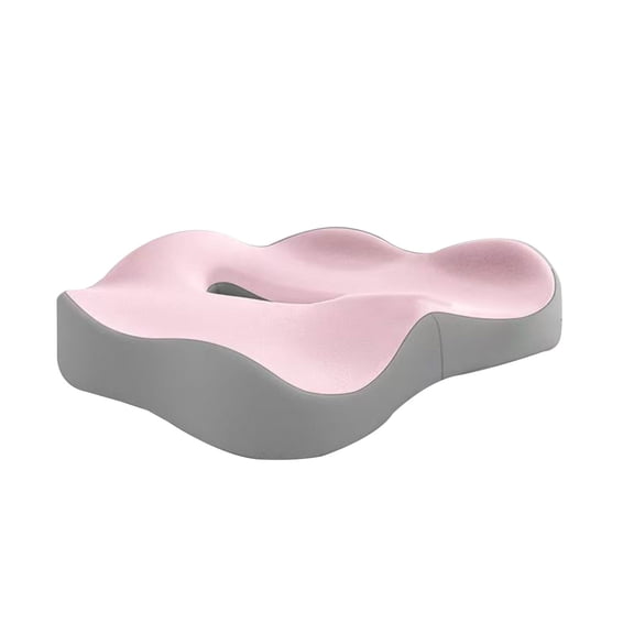 1 Pc Donut Pillow Seat Cushion,Donut Chair Cushions for Postpartum Pregnancy & Hemorrhoids,Tailbone Pain Relief Cushion,Memory Foam Lifting Cushions for Office&Home Chairs, 15.8x13.4 Inch, Pink