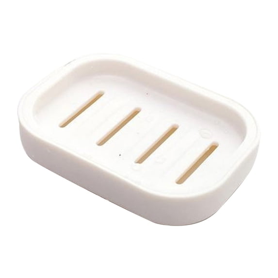 1 Pc Double Layer Draining Soap Box, Plastic Portable Soap Case with Lid, Leakproof Soap Holder for Bathroom Gym Travel, One Size, White