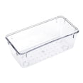 thumbnail image 1 of 1 Pc Drawer Organizer - Plastic Storage Bins, Acrylic Organizers with Non-Slip Pads Clear Desk Storage Tray for Makeup, Jewelries, Kitchen Utensils, Bathroom and Office, 5.9x2.95x2.16 Inch, Clear, 1 of 4