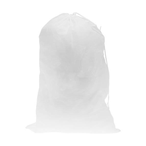 1 Pc Drawstring Single Handle Laundry Bags for Laundry Room 35.43"x23.62" 210L White