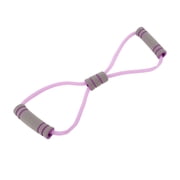 1 Pc Durable 8-Shaped Yoga Stretch Band for Stretching 14.57"x4.33" Purple