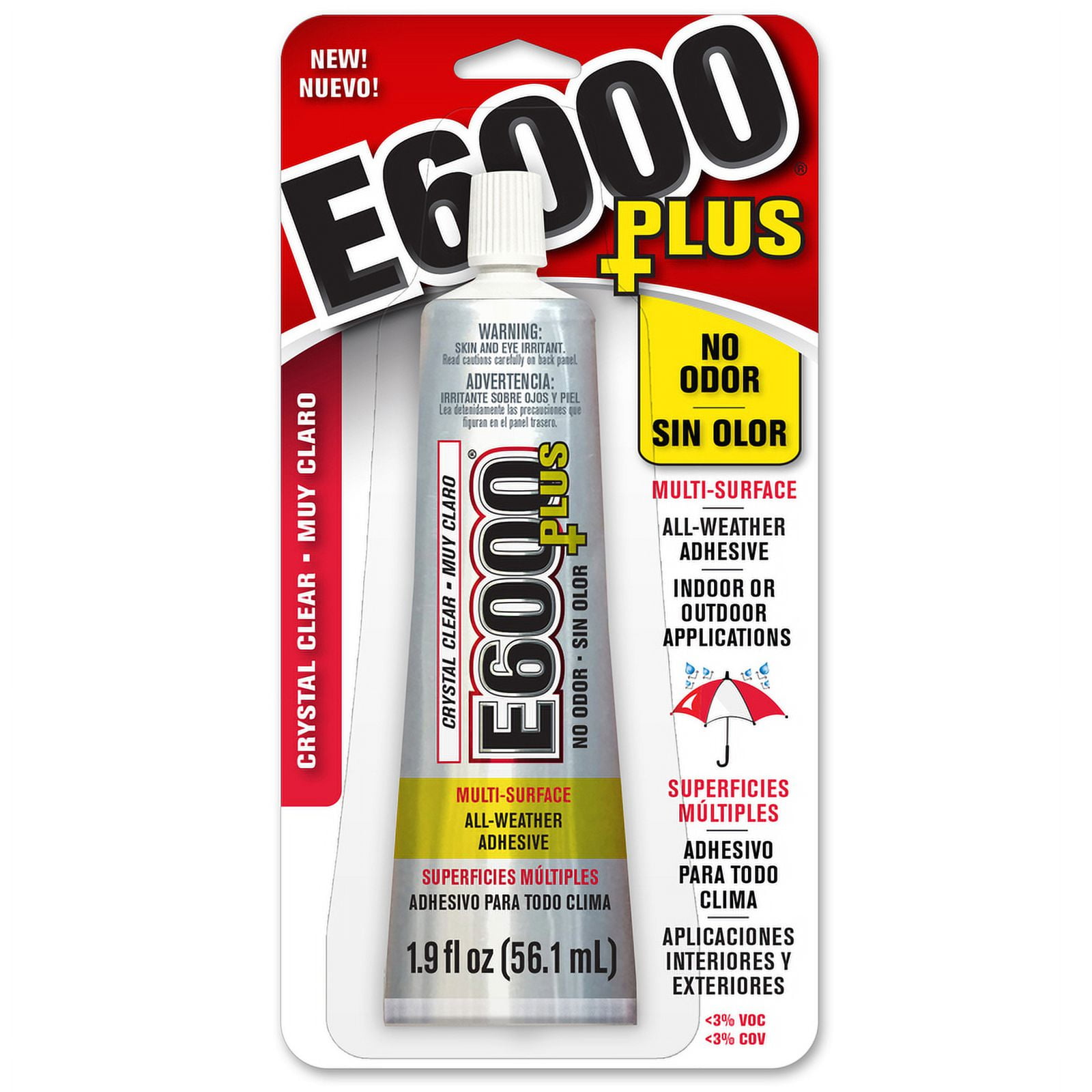 1 Pc, E6000 High Strength All-Weather Adhesive 1.9 Oz