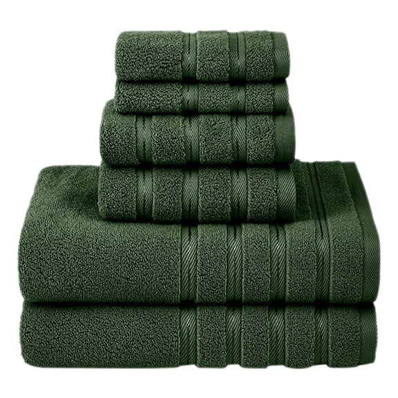 1 Pc Egyptian Cotton Towel Bale Set, Highly Absorbent & Quick Dry Towels for Bathroom Cotton Luxury Bath Towel Ring Spun, Super Soft & Highly Absorbent for Bathroom, 13.39x13.39 Inch, Green