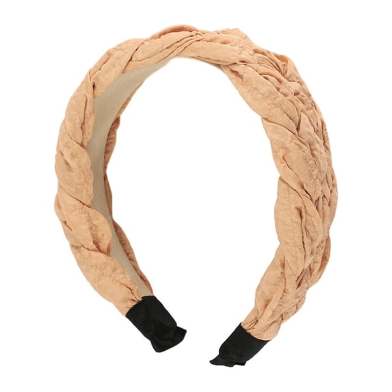 1 Pc Elegant Five-strand Braid Wide Hairband for Women for Girls 6.69"x4.72" Orange