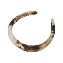 1 Pc Elegant Ink Wide Sponge Hairband for Women for Girls 6.30"x5.71" Brown Red