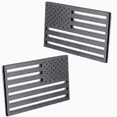 thumbnail image 1 of 1 Pc Embossed 3D Metal All Black American Flag Emblem Decal Stickers, Matte Black Patriotic USA US Flag Car Decals Bumper Stickers for Truck, Window, Motorcycle, Support US Military Style 3, 1 of 7